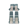 Pony 66CP-P-FULL-AQ 1966 Full - Scott Aqua/White Drake Upholstery Set