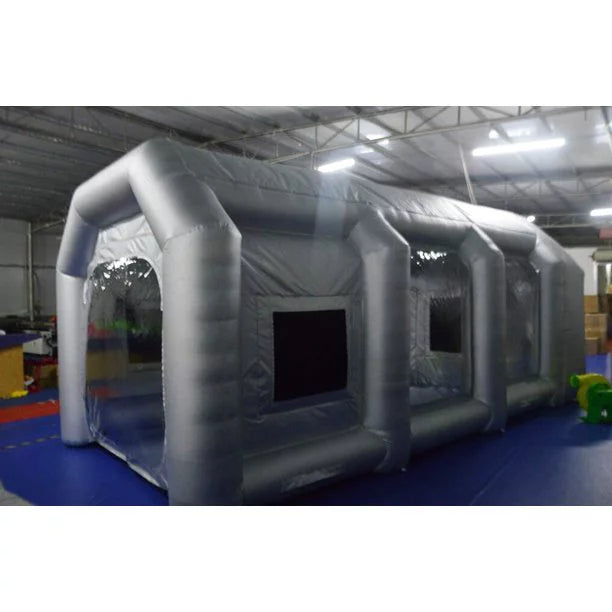 INTBUYING Cabin 2 with 19.6*9.8*8.2ft Spray Inflatable Portable Booth Tent Blowers Car Paint Painting External