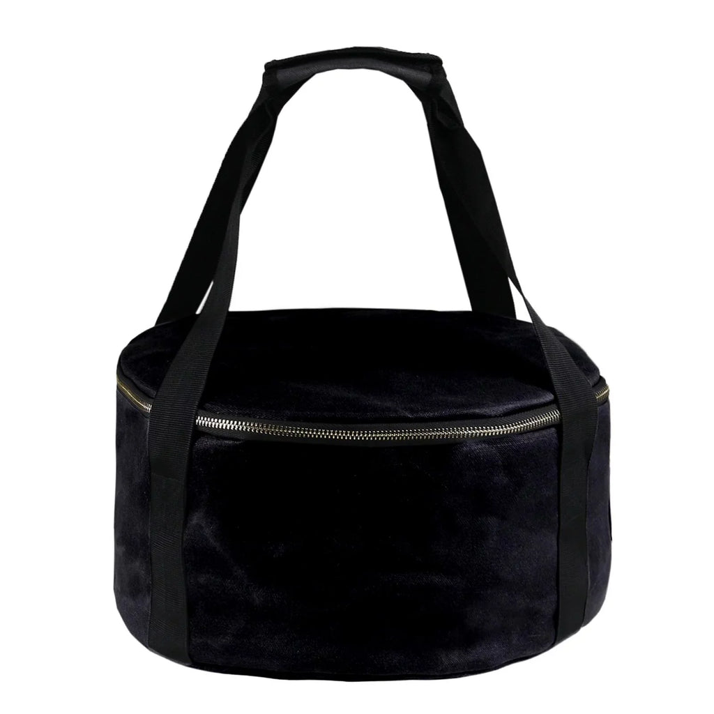Container for Handbag Oven 12" Bag Camping Dutch - Durable ,exterior Activities Cookware Black Multipurpose ,Fishing Accessories Carry BBQ Bag Storage