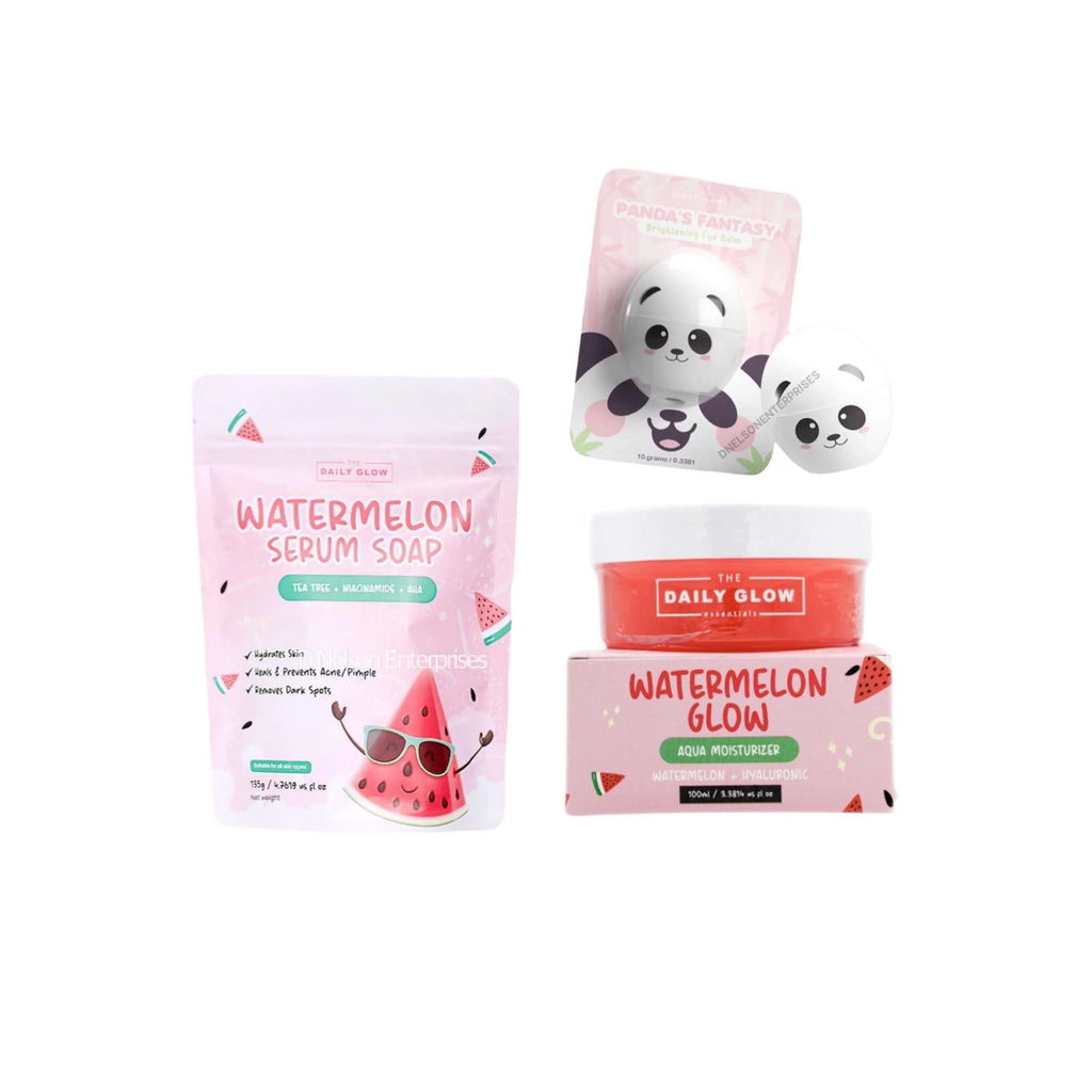 Glow Panda Eye Essentials & The Balm Watermelon Daily Trio