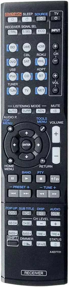 VSX-44 VSX-1024 VSX-S310 Receiver New for VSX-824 AV Pioneer VSX-1029 Remote VSX-S300-K fit Control AXD7721
