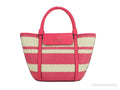 Bag Kate Tote Cruise Spade Handbag Medium Bikini Striped Straw Pink Convertible