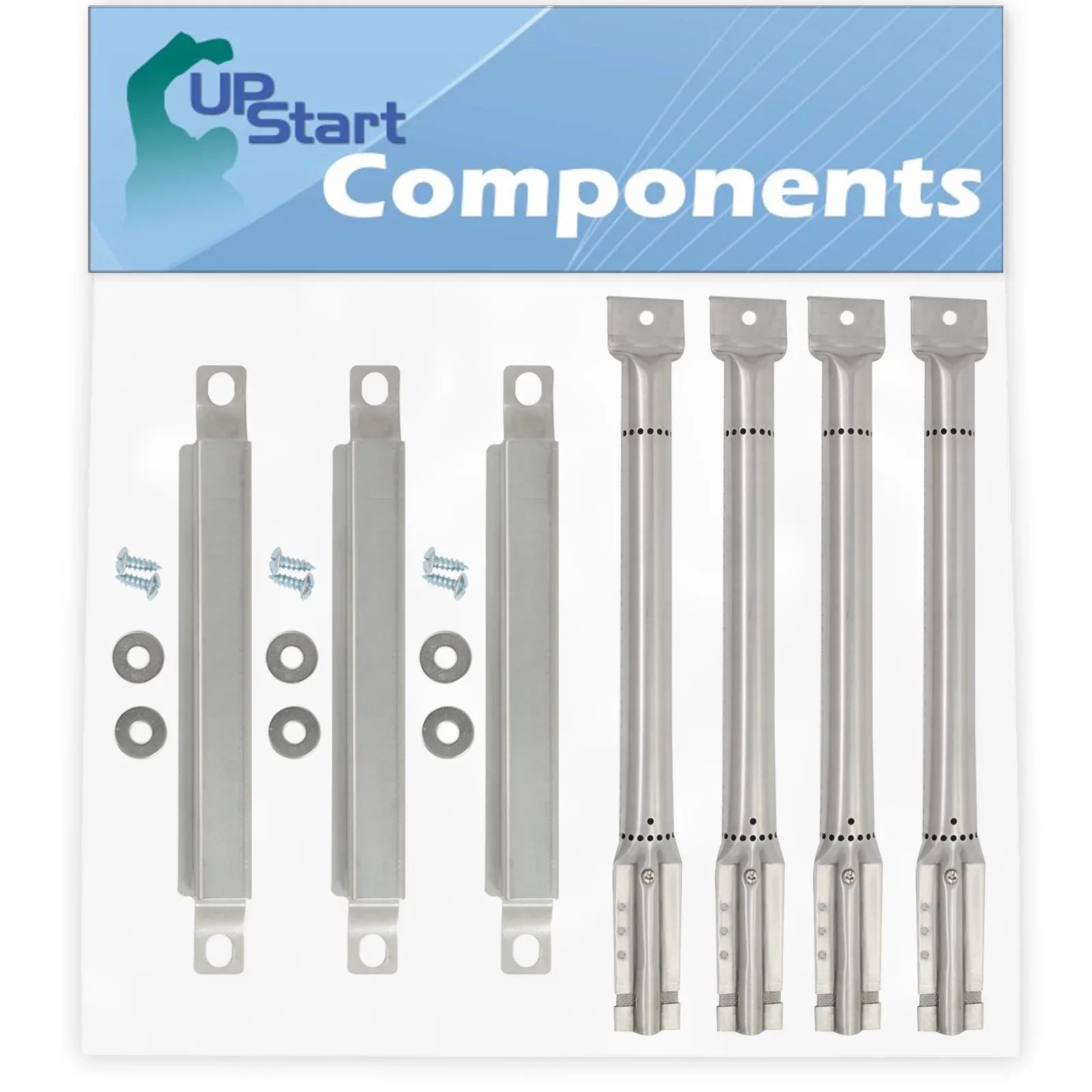 Over 3 Burners - Master Tube Channel BBQ Crossover Tube Chef Compatible Tube Replacement Parts & Grill Pipe 4 Carry & for 199-4759-0 Burner Burner Barbeque
