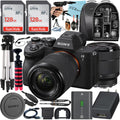 28-70mm 2 Pack FE Alpha Mirrorless Digital 128GB Accessory Camera + Tripod + + Lens + Case SanDisk ZeeTech IV Bundle a7 with Card