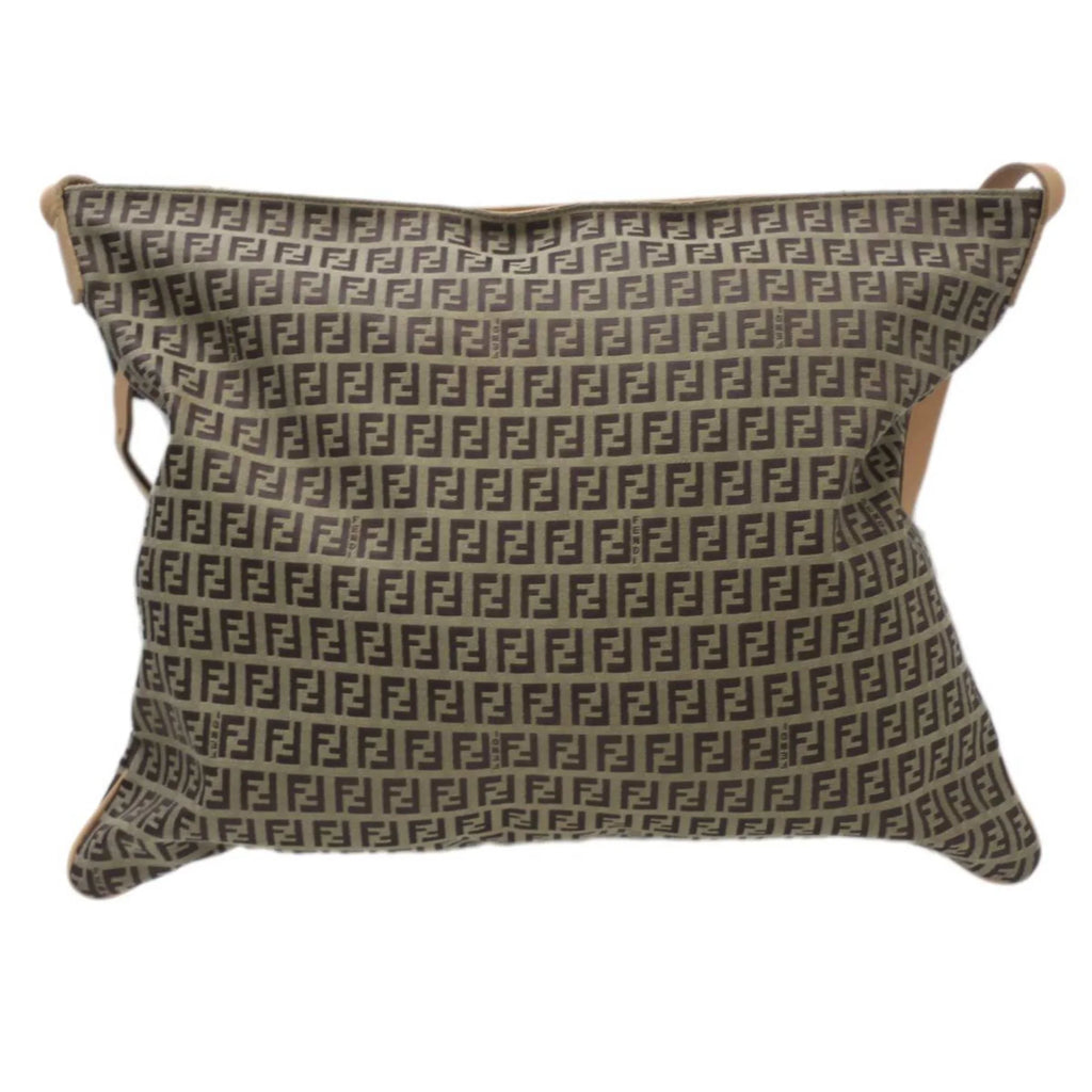 2355.7VA020.28E bag Brown Zucca Shoulder pattern Pre-Owned FENDI (Good)