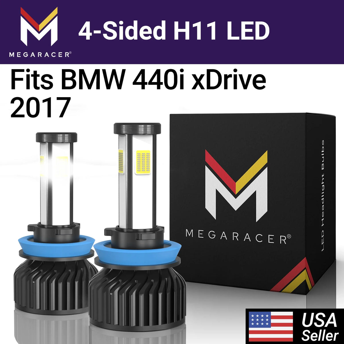 Sided 2017 Headlight 10000LM 12V Automotive White Replacement 440i Fog Racer H8 Bulbs 440i 6000K 4 H9 Diamond H11 xDrive Mega xDrive 60W Light 17 LED