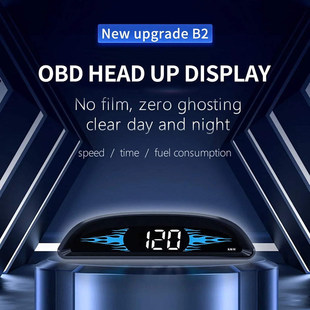 for Detector Diagnostic Speedometer Display, Car Improved Driving B2 Safety Multi-Functions Head-Up Nebublu