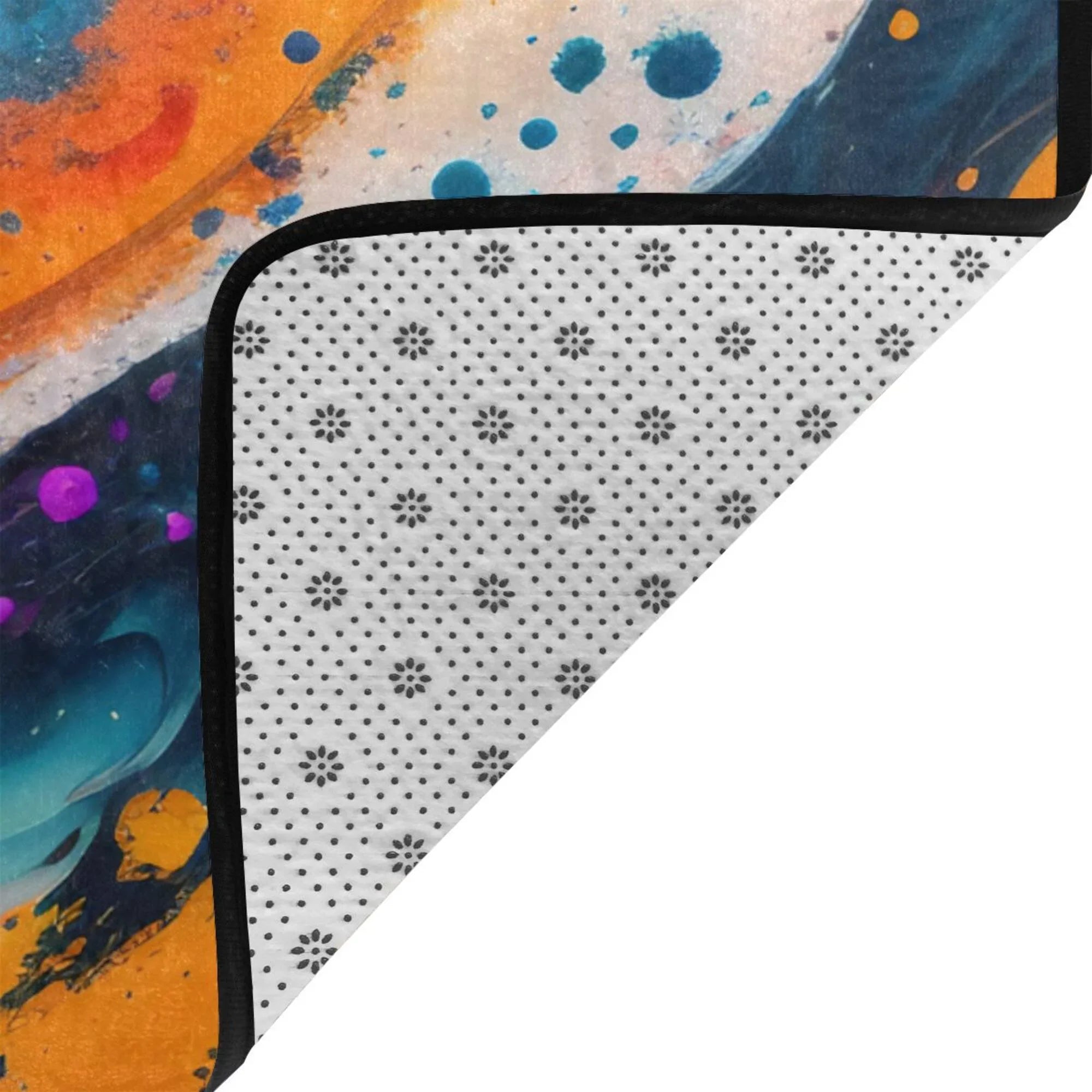 XMXY Living Kitchen for Area Rugs exterior 36"x24" Blaze Non-slip Floor , Texture Mat Sink Entrance Doormat Indoor Rug Area Room Fractal Facecloth