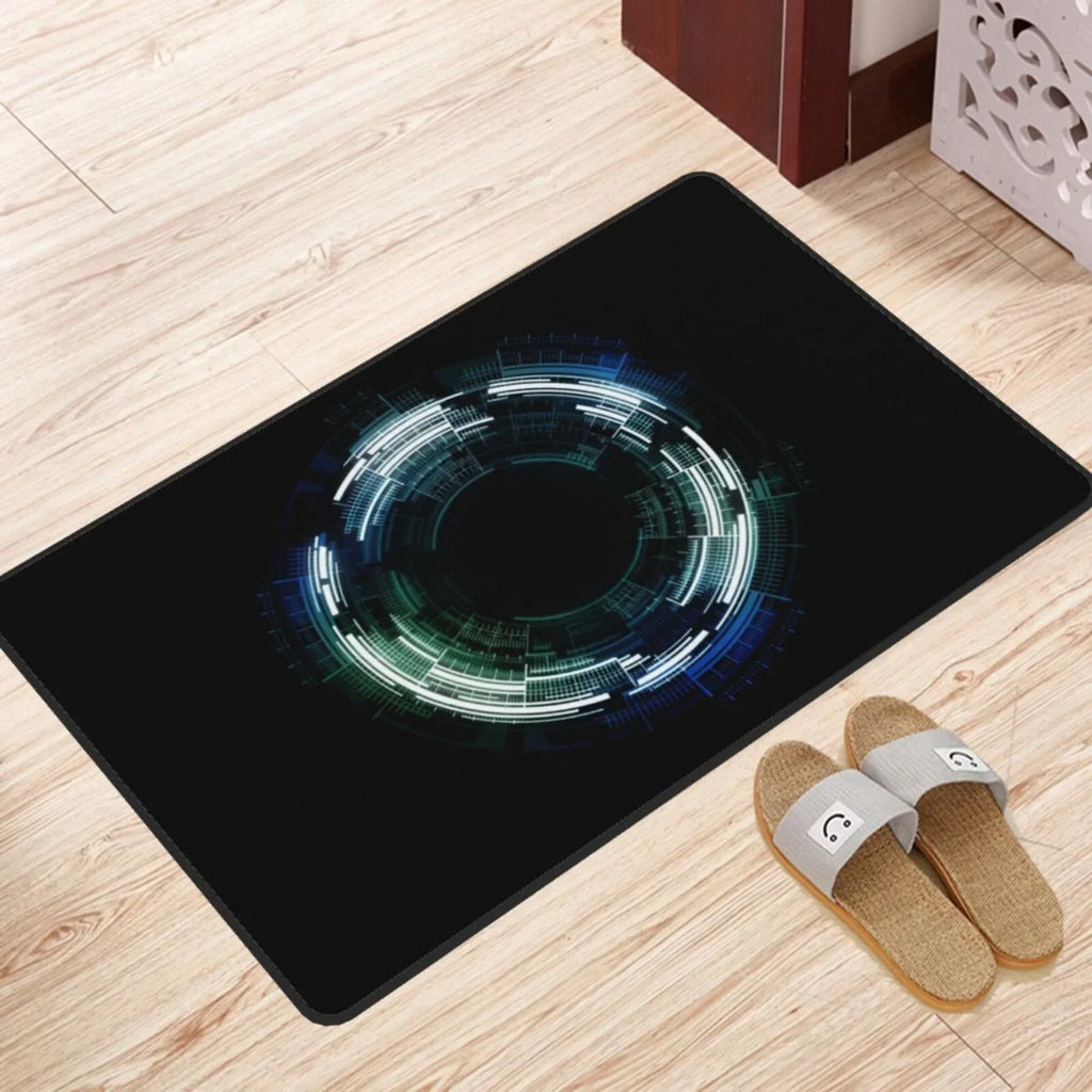 Back Mat Absorbent Doormat, Doormat Future Electricity Front Rugs Non-Slip Door 36"x24" Rugs, Entryway