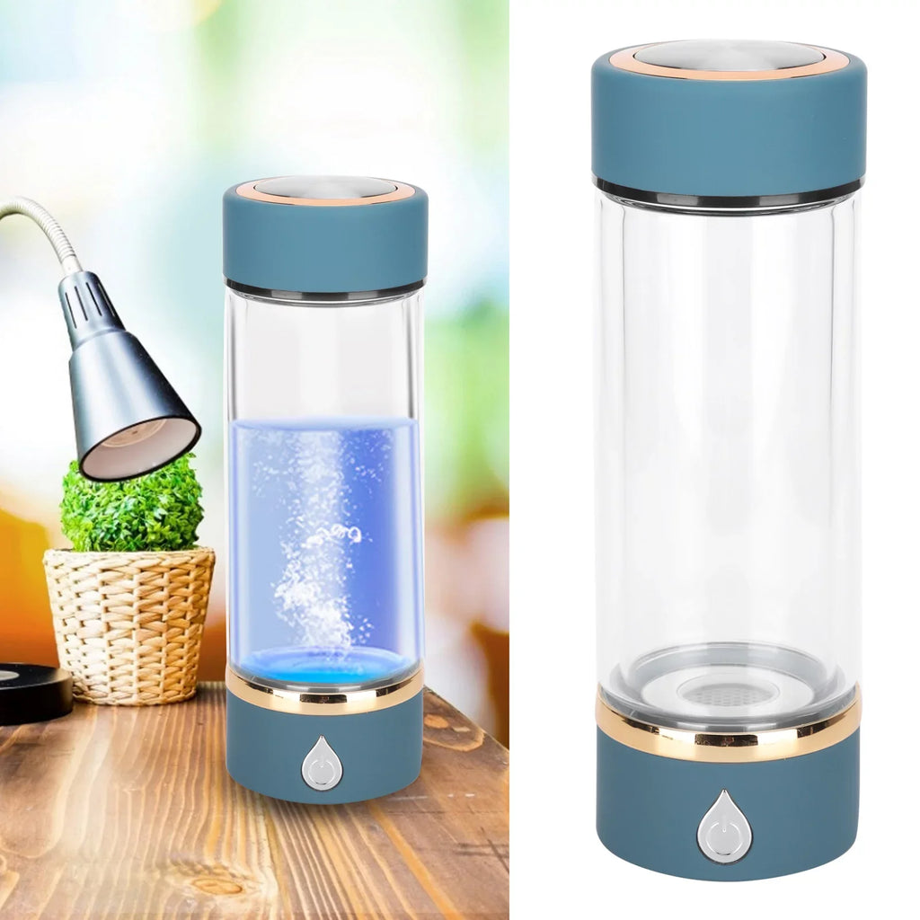 Portable Bottle Generator liquid 380ml Hydrogen USB liquid Blue Hydrogen Maker Machine