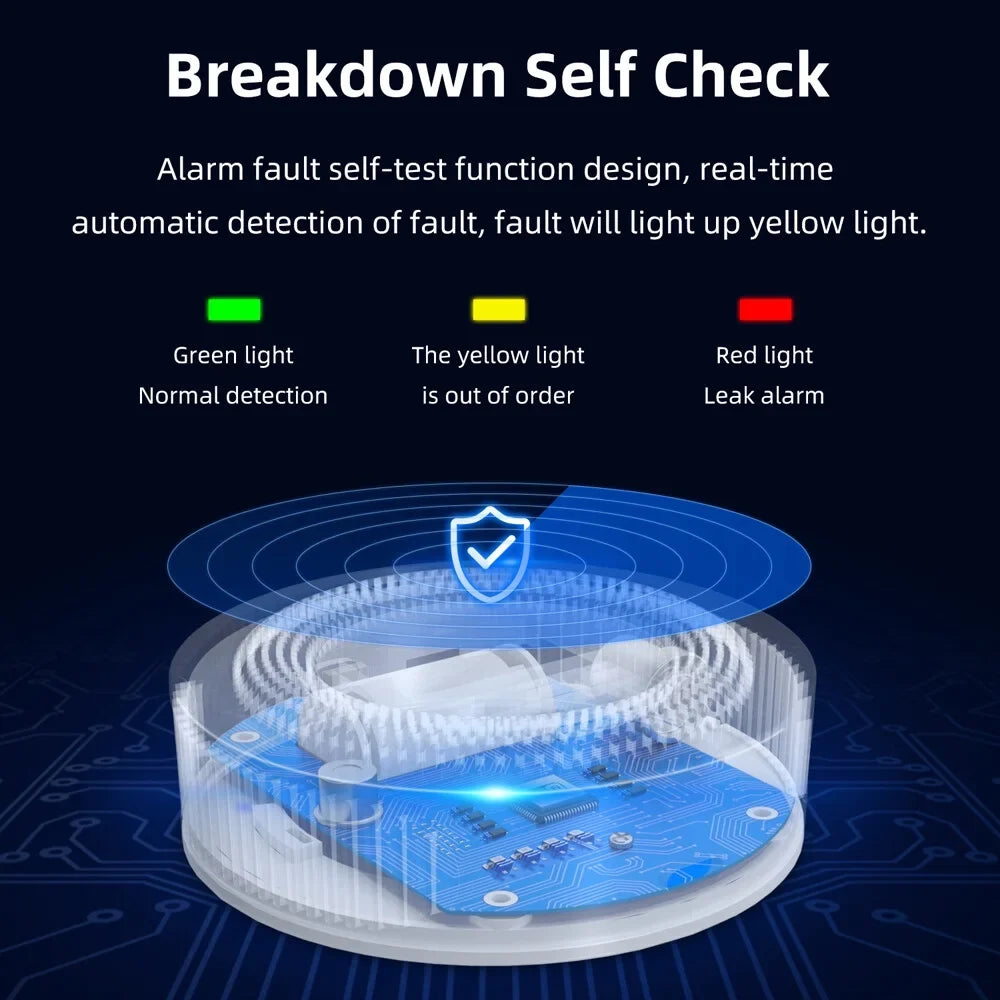 Alarm Concentration Power Tuya Decible with Leakage Alarm Voice Live Detection High APP Supplys Remote USB Prompt Wifi Display Device Gases