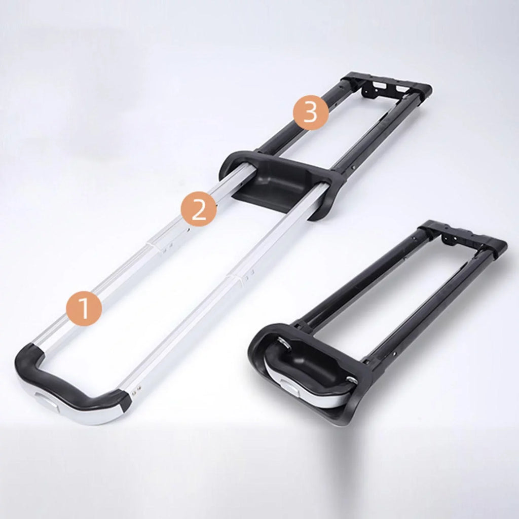 Parts Handle, Telescoping adjustable Three Black for , Trolley Ice Rod, Sections Speaker Suitcase Luggage Replacement Bucket Cart Case Pull