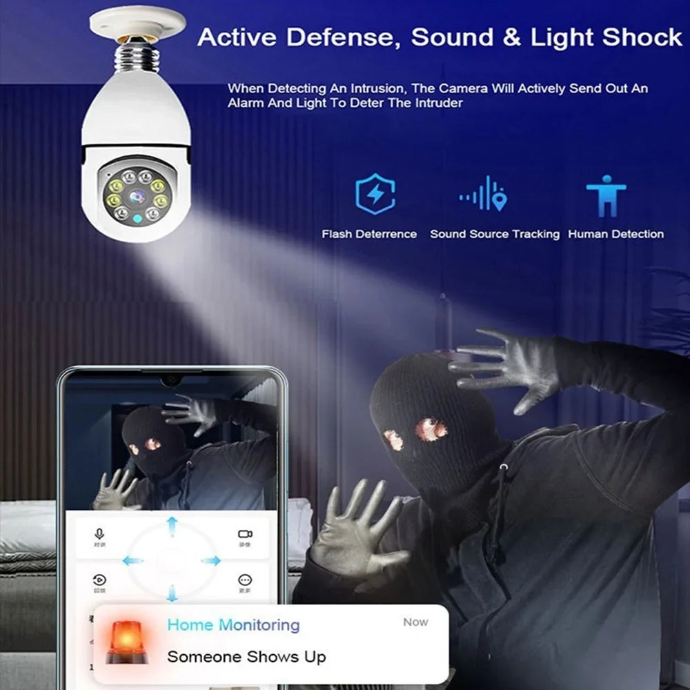 1080P Home Tracking/Siren Motion Auto Cameras Full-HD Camera, Camera Alarm/Night Wireless Pan Vision/Remote IP Security Viewing/Two-Way Tilt CCTV Audio,5G Surveillance Light Wi-Fi with