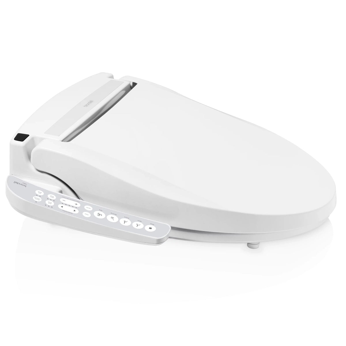 Swash Brondell Deodorizer, Dryer White Bidet and Sidearm DR801 Select Air Round Warm with Seat