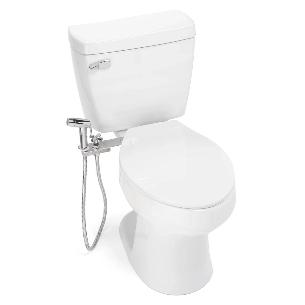 in Bidet Easy Sprayer Shut with CleanSpa Hand-Held Integrated Brondell Holster Silver off and