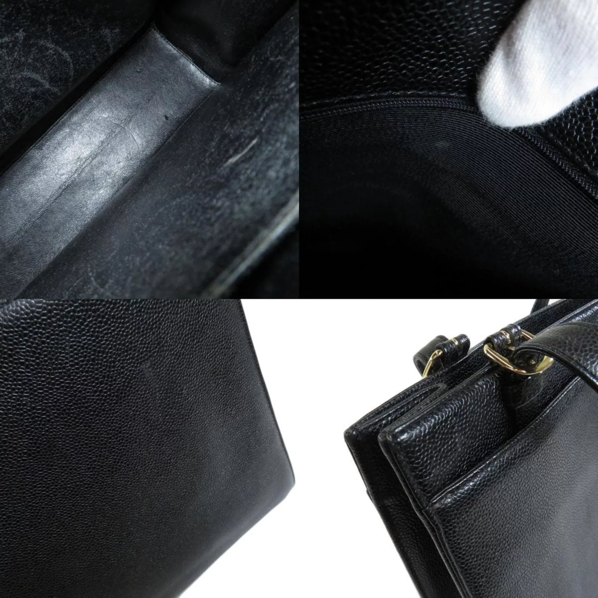 Pre-Owned Skin COCO Caviar Handbag MARK Ladies (Good)