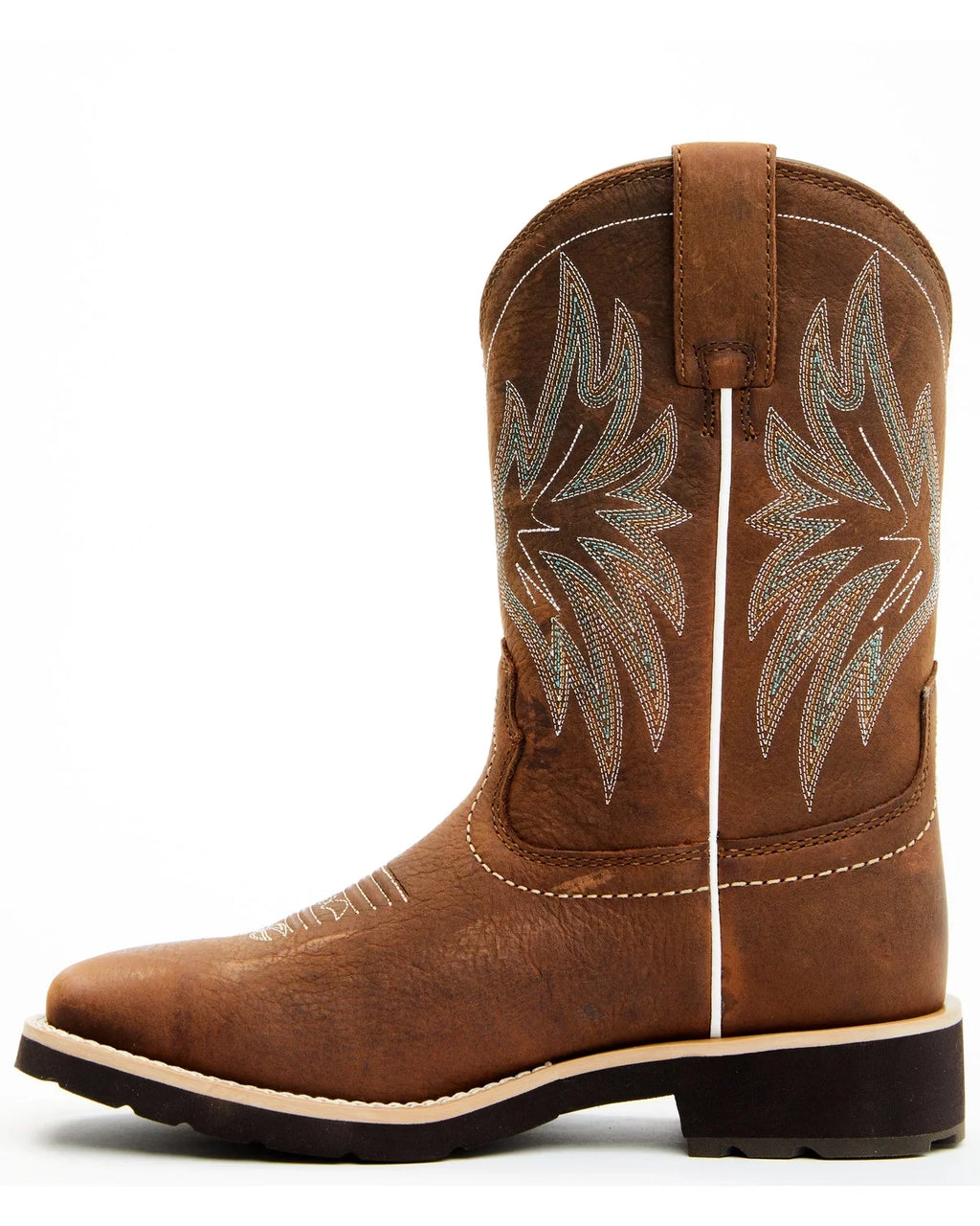 Brown M 9 Calyx Toe Broad Women's Xero Square US Performance Boot Western Gravity Shyanne