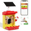 Smart Hummingbird House, Camera Species, Feeder Up-Close,AI Hummingbird Wooden Capture,Birdwatching exterior Bird More 2 Identify 350+ Attract Camera Gift Feeder Unique with Hummingbird for Auto-Video