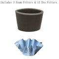 Paper Disc Foam Disc 3 + Paper Filter- Shop-Vac 12 Filter 901-07-62