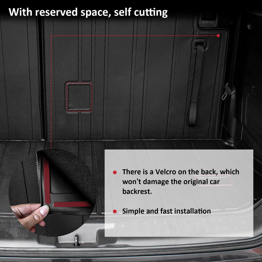 Backrest Mat Cargo Car Trunk Fit Mats Accessories Highlander Toyota Highlander with Liner 2020-2024