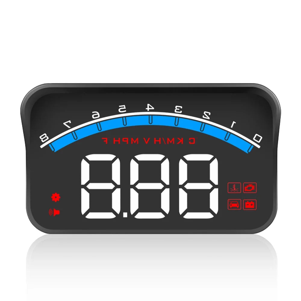 Tachometer RV Speed/liquid Head Display LED Car Up Temperature/Voltage SUV Speedometer Auto M6S Universal Projector II ODB Truck 3.5" Display Carevas HUD