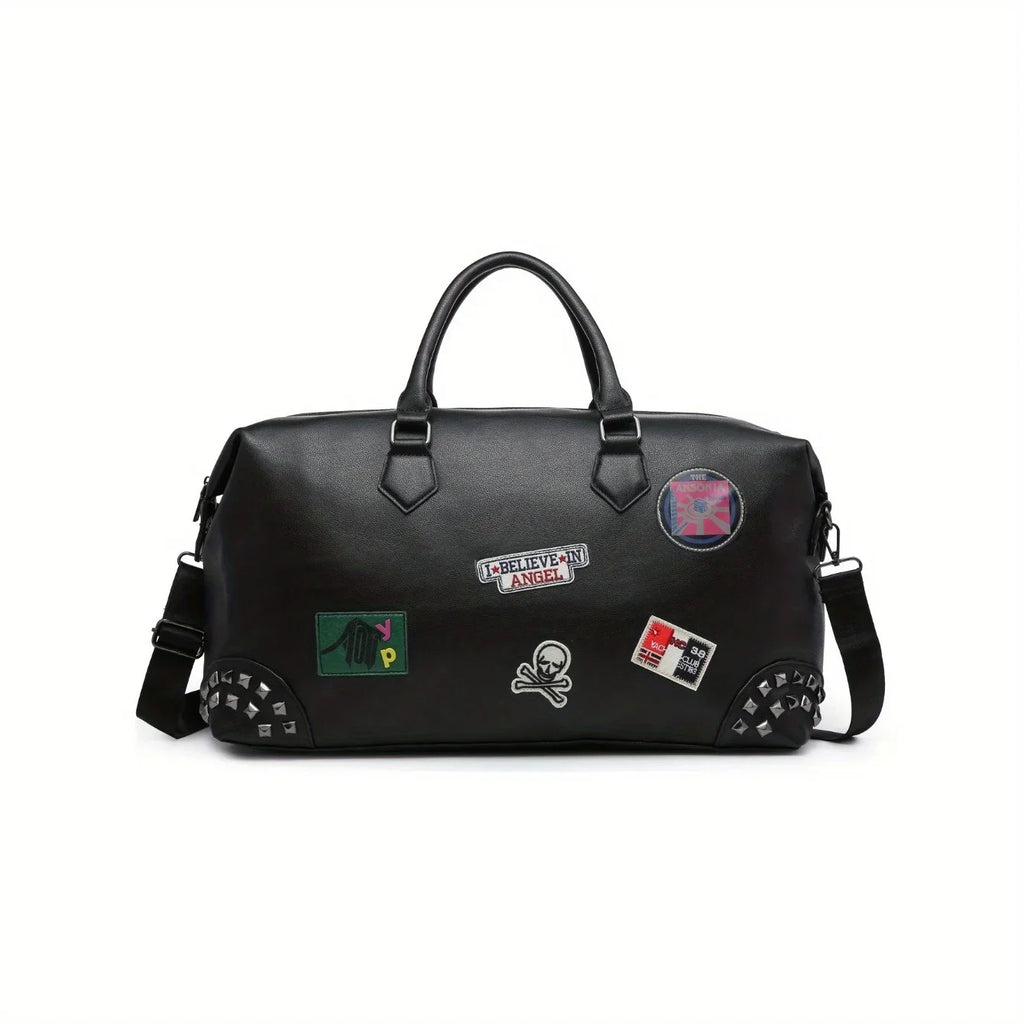 Travel Bag Tote Large Bag Handbag Duffel Weekender Leather Crossbody MICHROE PU