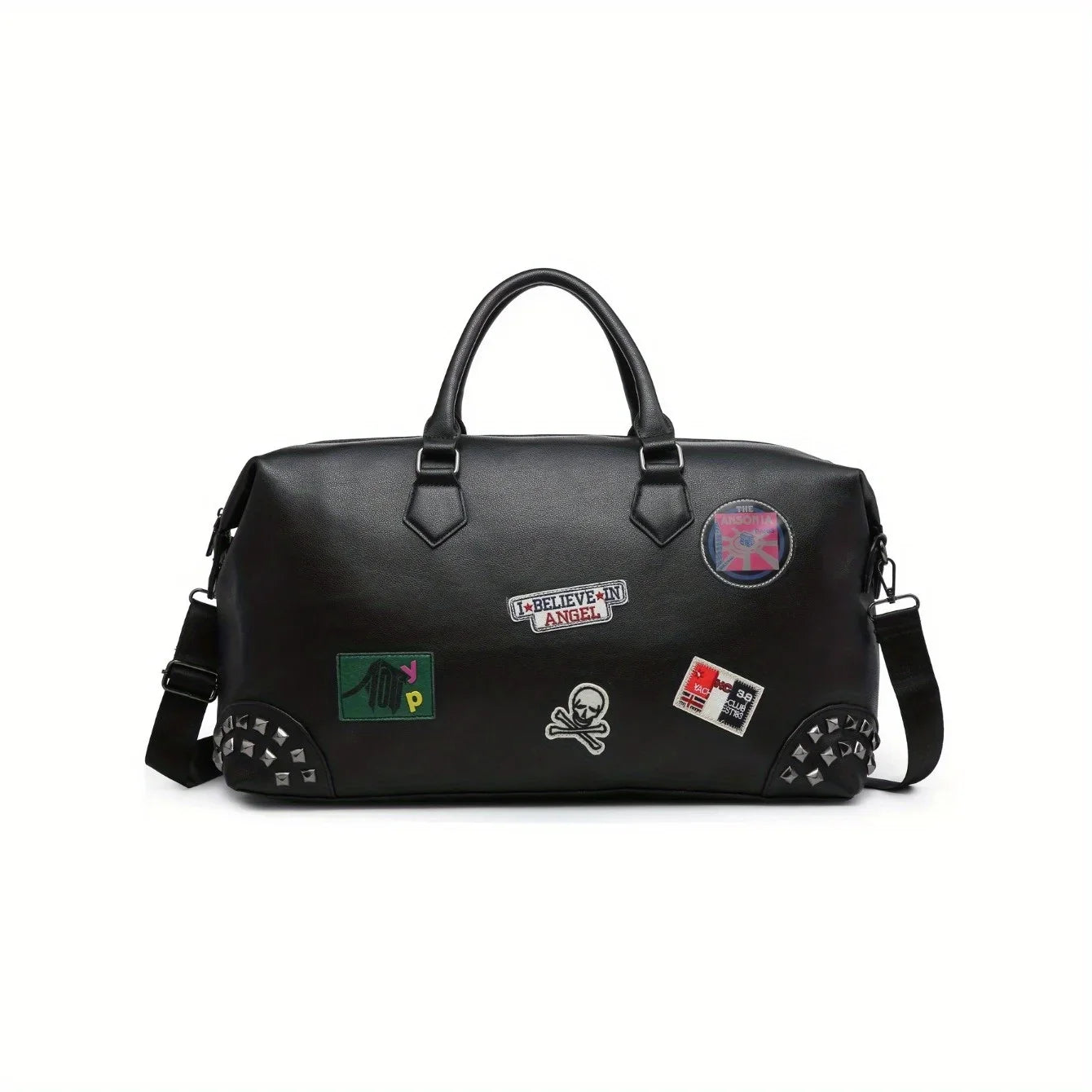 Travel Bag Tote Large Bag Handbag Duffel Weekender Leather Crossbody MICHROE PU