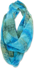 Scarf (All Collection Geo Burch Turquoise) Over Infinity Artistic Laurel