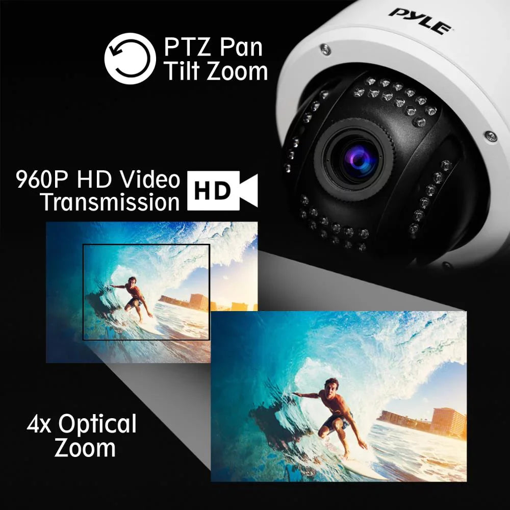 Zoom in Optical with PYLE PIPCAMHD47.5 32g Cam - 4x WiFi HD exterior Camera Hi-Res SD - Built IP Weatherproof