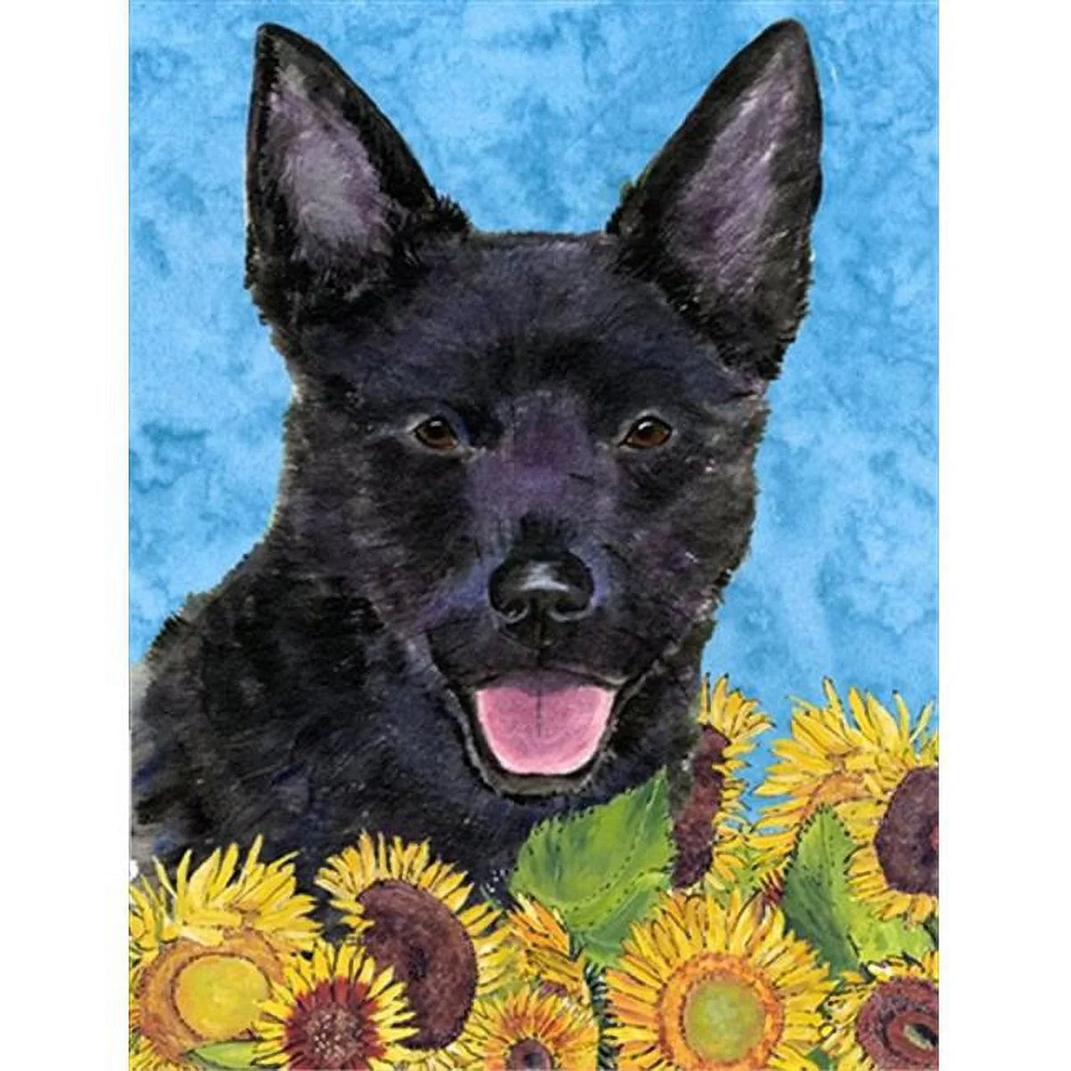 Kelpie Australian dimension Canvas - Flag House