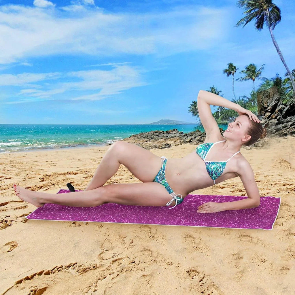 Blanket, Bestwell Swim Texture Dry Beach Towel Thin 30”X60” Towel Quick Sand Bath Free Lightweight Pool Multipurpose Oversized Glitter Shower Yoga Towel Towel, Microfiber
