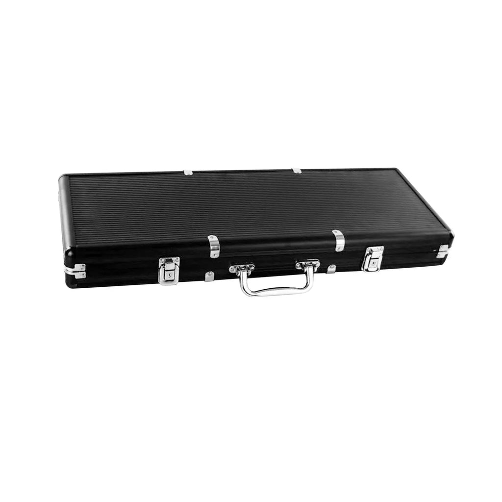 Solid Thicken Aluminum Suitcase Alloy Chip Almencla Case Black Carrying Capacity High Box