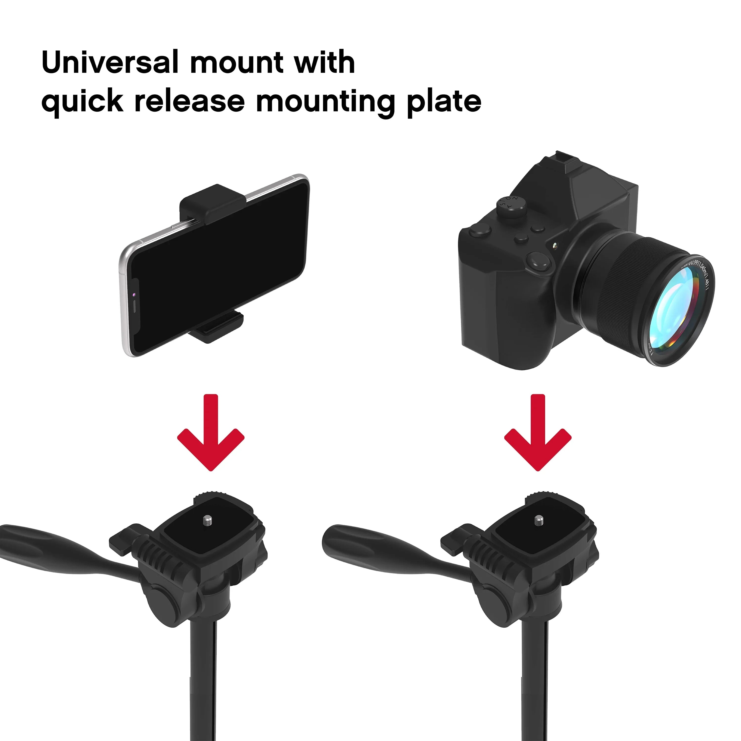 Pro - Screws Stand Phone/Camera Lightweight 57” Aluminum Bag On Mounting for W/ Air & Tripod Carry