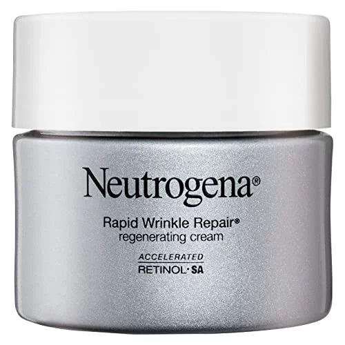 Rapid Neck Neutrogena with Acid; & Hyaluronic Anti-Wrinkle Cream, Moisturizer Retinol Hyaluronic oz Acid 1.7 & Cream & Retinol, Repair Retinol Wrinkle Anti-Aging Regenerating Face