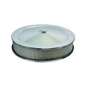 in. Flange Base Cleaner 14 High 5.12 Assembly Round Dome Carb Element Chrome Air Flat in. 3 Specialty - in.