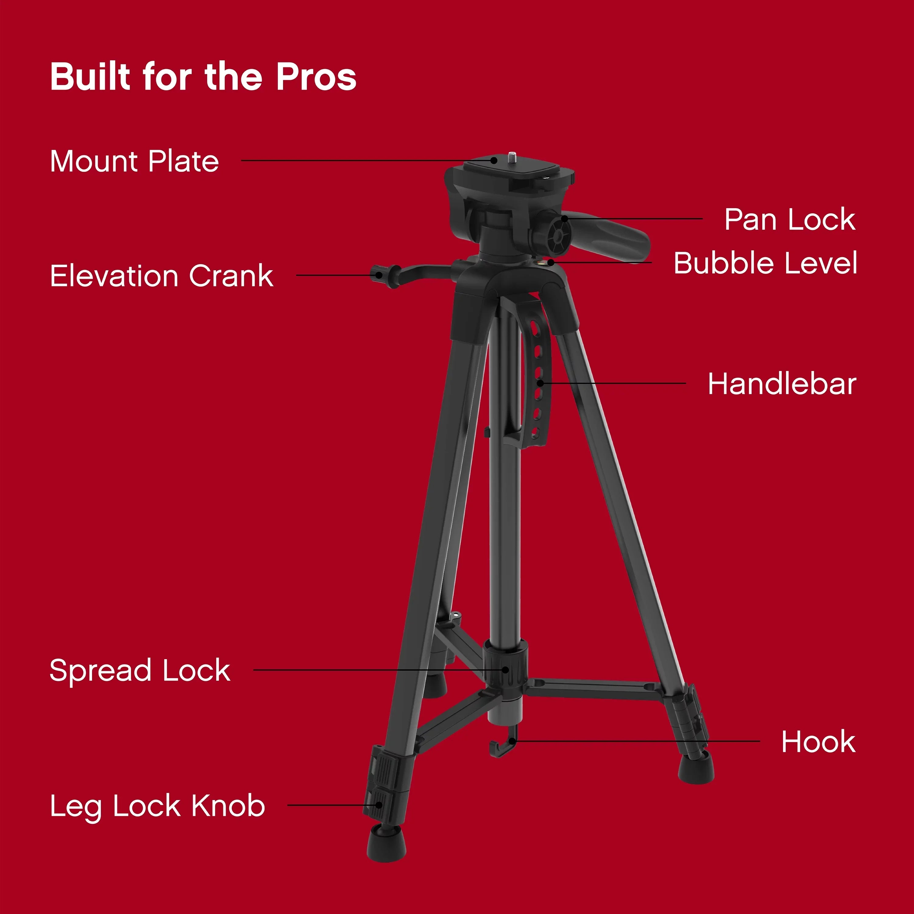 Pro - Screws Stand Phone/Camera Lightweight 57” Aluminum Bag On Mounting for W/ Air & Tripod Carry