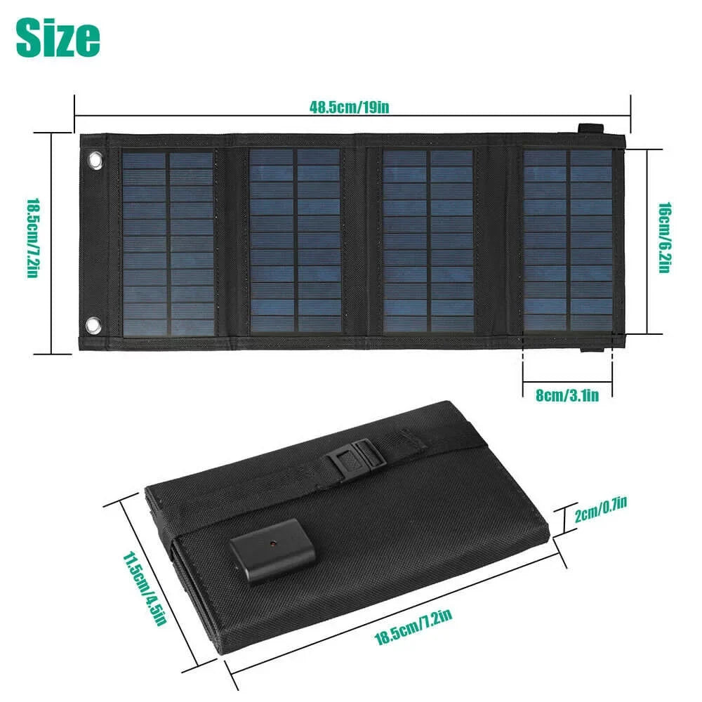Portable iPhone, Laptop, Solar Caravan Power Panel for exterior Ipad, Travel Foldable 80W RV MDHAND Suitable Camping Suitable USB Port, Station, for