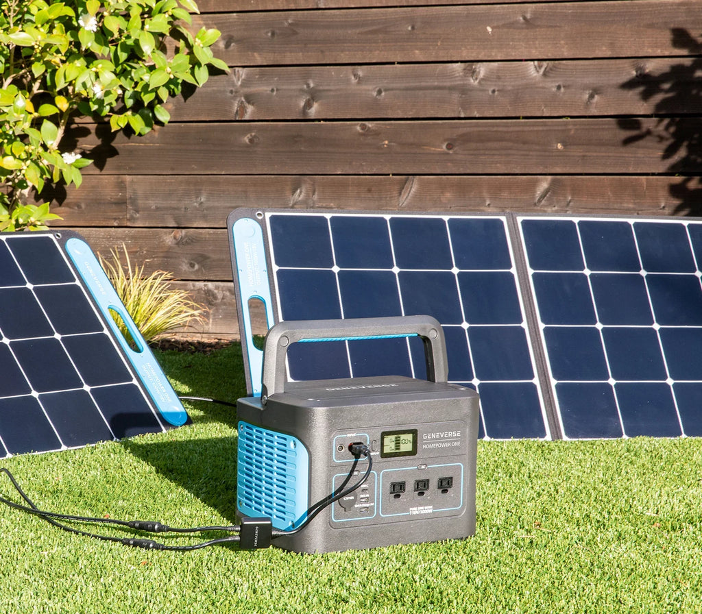 SolarPower Solar 100 Watts ports Portable GENEVERSE and Panel One USB-C built-in Monocrystalline USB-A with