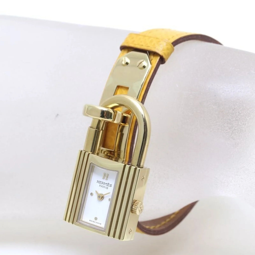 Kelly plated) Vaux Epson KE1.201 Watch x ○Y Pre-Owned HERMES Ladies 39261 (Good) (gold GP stamp