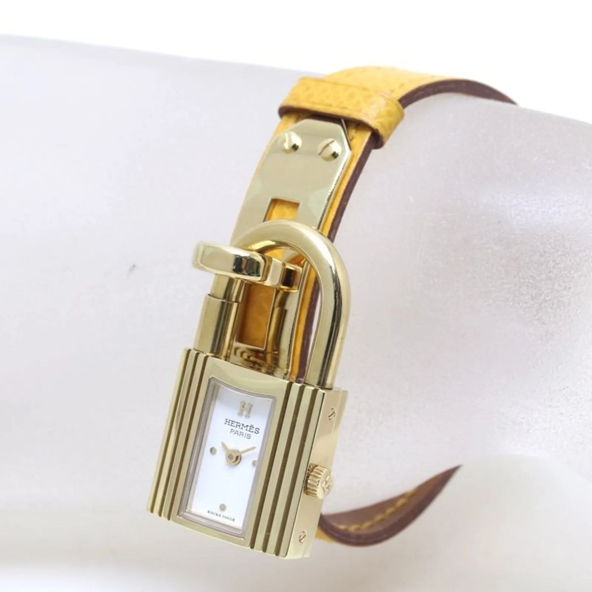 Kelly plated) Vaux Epson KE1.201 Watch x ○Y Pre-Owned HERMES Ladies 39261 (Good) (gold GP stamp