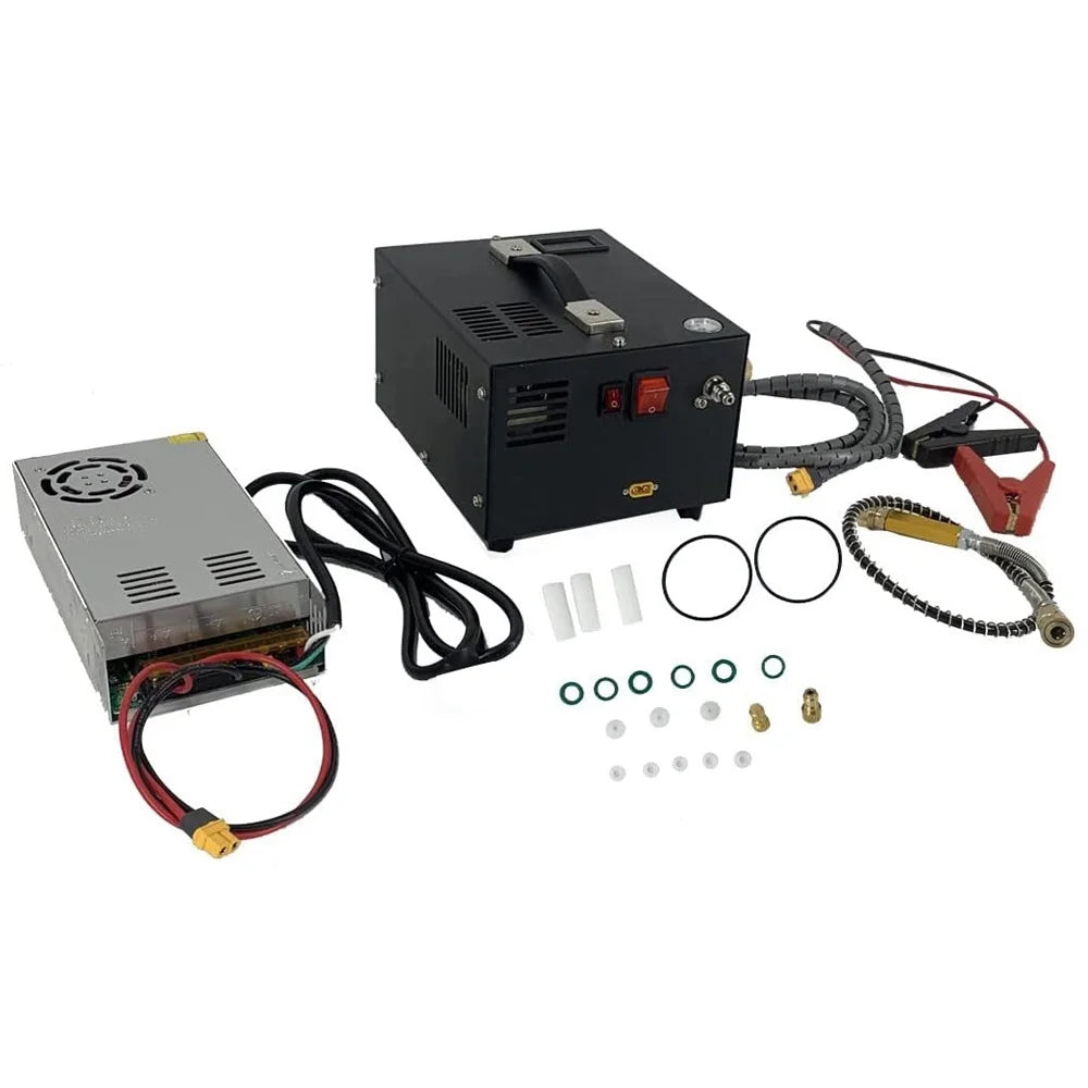 Electric Pressure Shutdown with Transformer Lixada Compressor Barometer Automatic Intelligent High 4500PSI Air Pump Portable