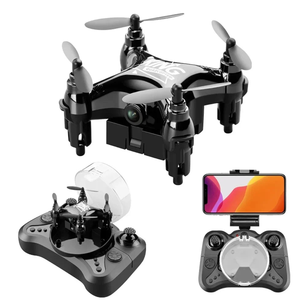 One Drones Aircraft Kids,RC for Camera Toys Drone Landing HD With and Gift RC Beginners 2pcs K01 Take-off Quadcopter Click Mini Suitable for Foldable and Batteries,Headless