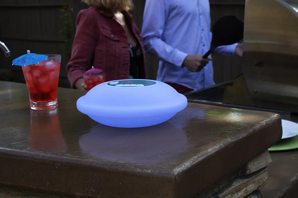 Pools, Bluetooth LED Backlight 7 Functionality Poolmaster Lakes, Waterproof Display Outdoors Multi-Light - for Portable Swimming Color Floating Call with Phone Speaker
