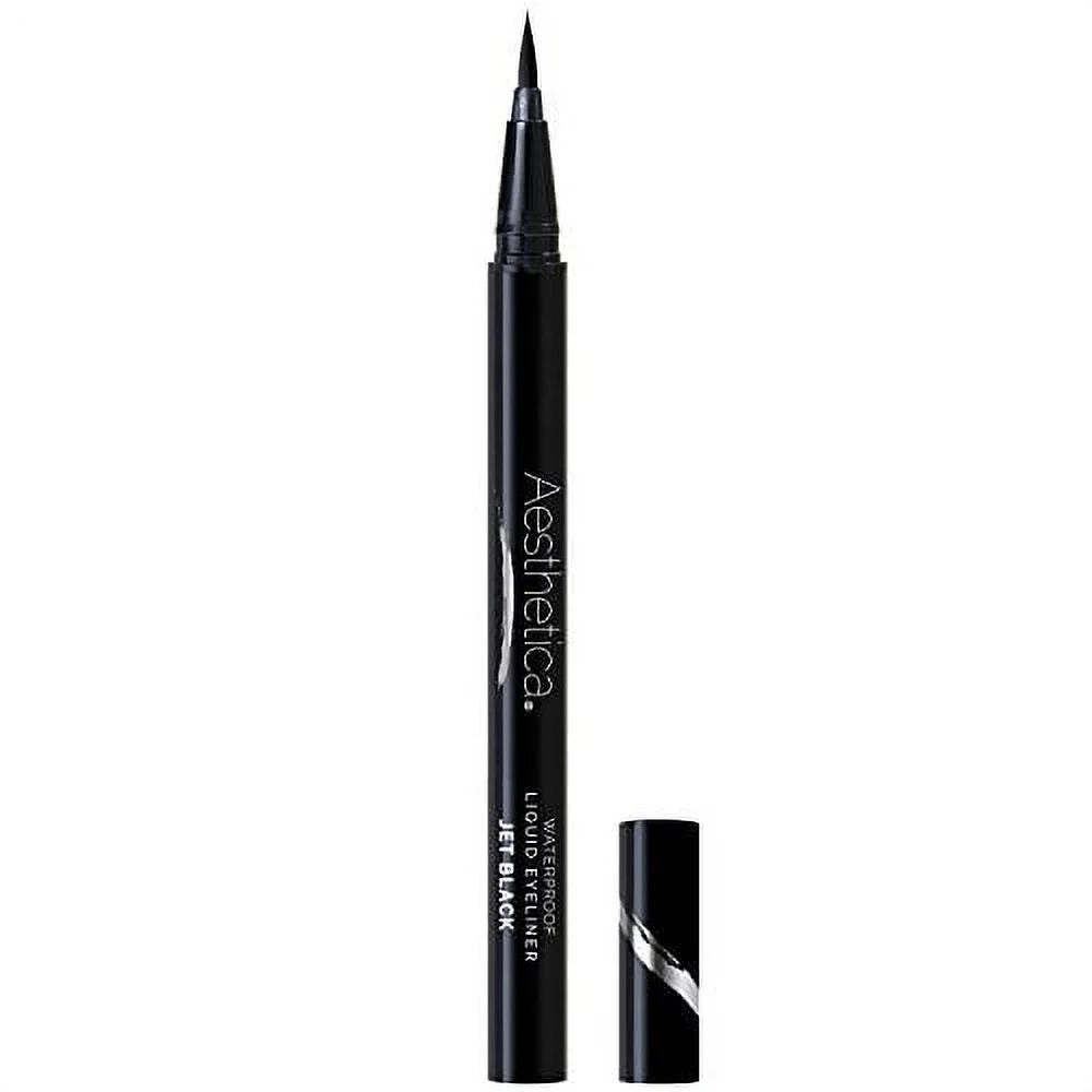 Smudge Eye Waterproof Proof (Jet Felt - Eyeliner & Black) Aesthetica Liquid Pen Tip Liner Fast-drying