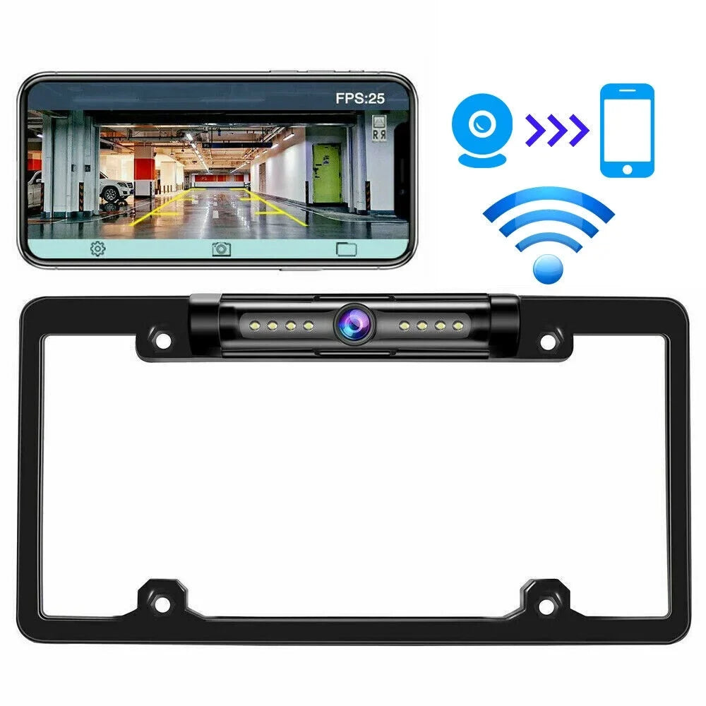 Cars Vision Wired IP68 Night Waterproof Cam - Angle Backup Universal 170° View Viewing KingFurt - Camera Rear American for -