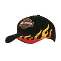Headwear embroidery flame with 4226 twill Brushed cotton USA heavy