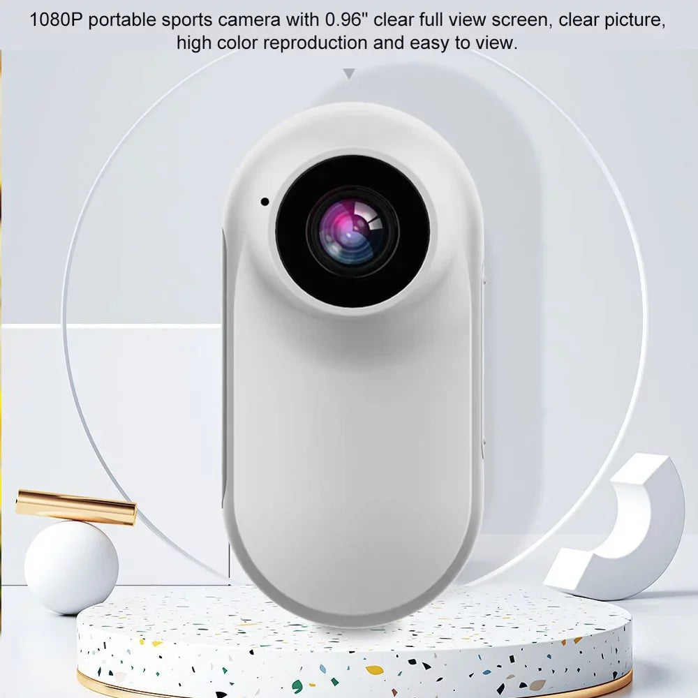 Skiing Cycling Recorder for Loop High Sport Skydiving 1080P Waterproof Action Screen Activities with Portable Mountaineering Recording Clear Support PhotoVideoPlayback