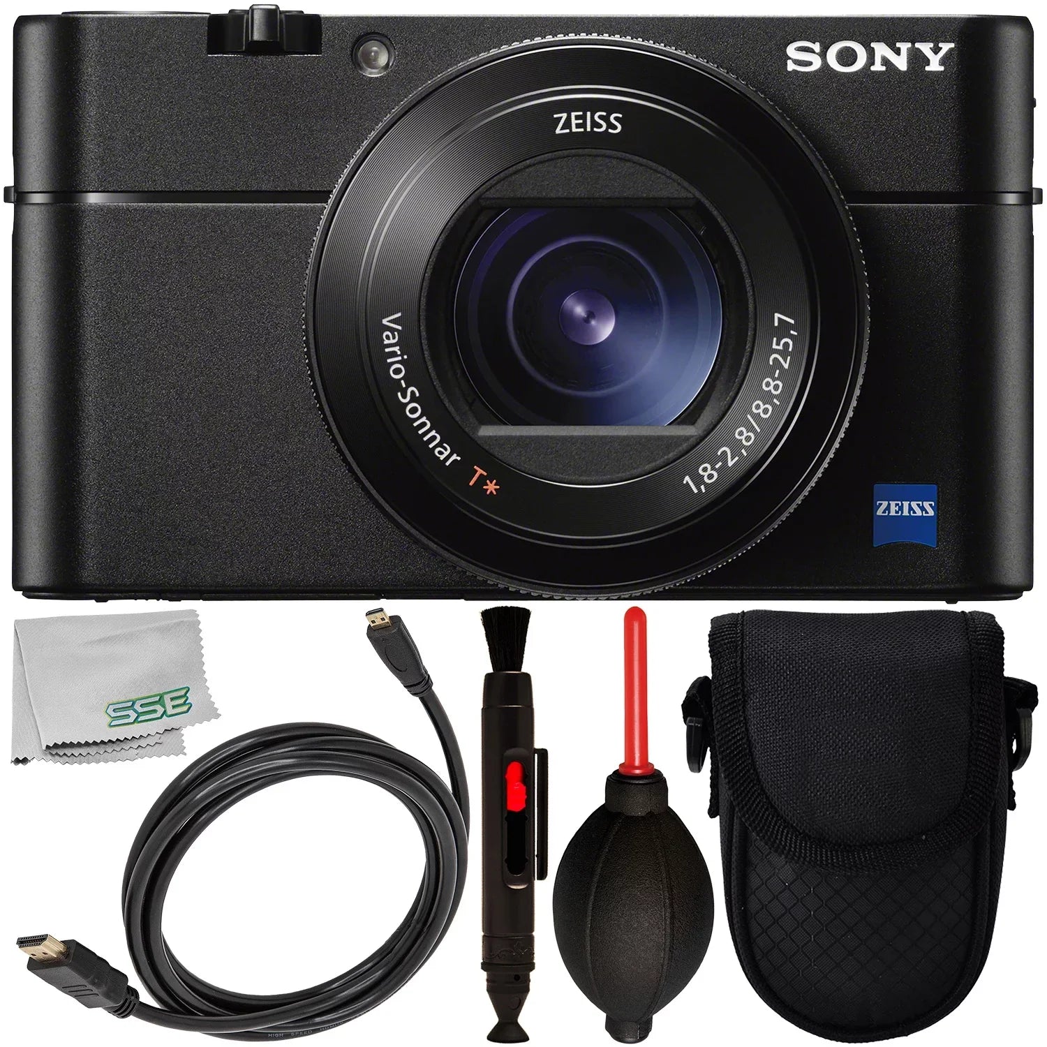 '+ Dust Bundle Camera with HDMI + Pen Cloth 5PC Digital Includes Case Point Cleaning Micro Lens Microfiber Cable + Shoot VA Accessory – to & HDMI Blower DSC-RX100 Cyber-shot Cleaning +