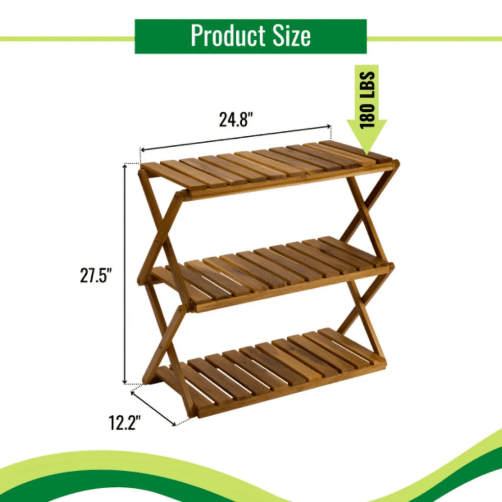 multi-functional rack, rack SinFoxeon freestanding shoe wooden multi-layer rack shoe organizer shoe Foldable