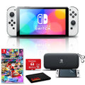 '- Group Character & 8 Switch Nintendo Luigi, Card OLED White - Kart More Deluxe + Peach Mario 128GB